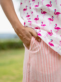 Flamingo Soft Cotton Pajama Set - Pinklay