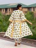 Gulshan Cotton Kimono Lounge Set - Pinklay