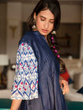 Napa Valley Silk Pintuck Kurta With Modal Silk Pants & Stole Set - Pinklay