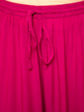 Solid Fuscia Pink Modal Silk Palazzo Pants - Pinklay