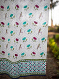 Rambagh Block Printed Cotton Curtain - Pinklay