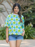 Prerna Hand Block Printed T-shirt - Regular-fit - Pinklay