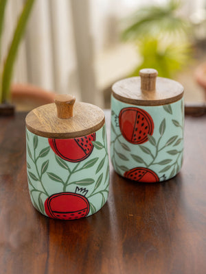 Brindavan Wooden Jar