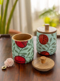 Brindavan Wooden Jar - Pinklay