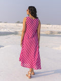 Roseate Rani Pink Asymetrical Long Dress