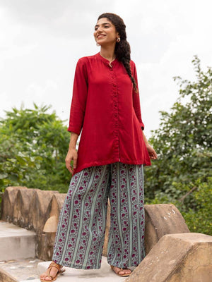 Set of 2 - Seher Shirt Top and Palazzo