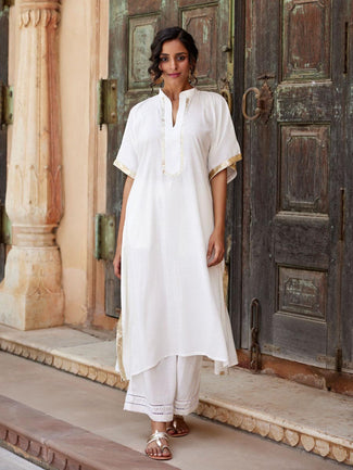 Casual Wear White Light Pink Cotton kaftan, Size: Large at Rs 555/piece in  Jaipur