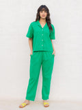 Sienna Solid Green Co-ord Set - Pinklay