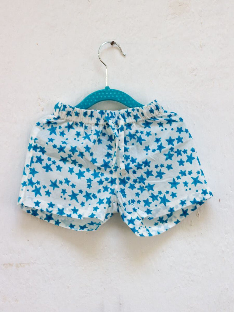 Starry Night Organic Cotton Shorts Kids Clothing