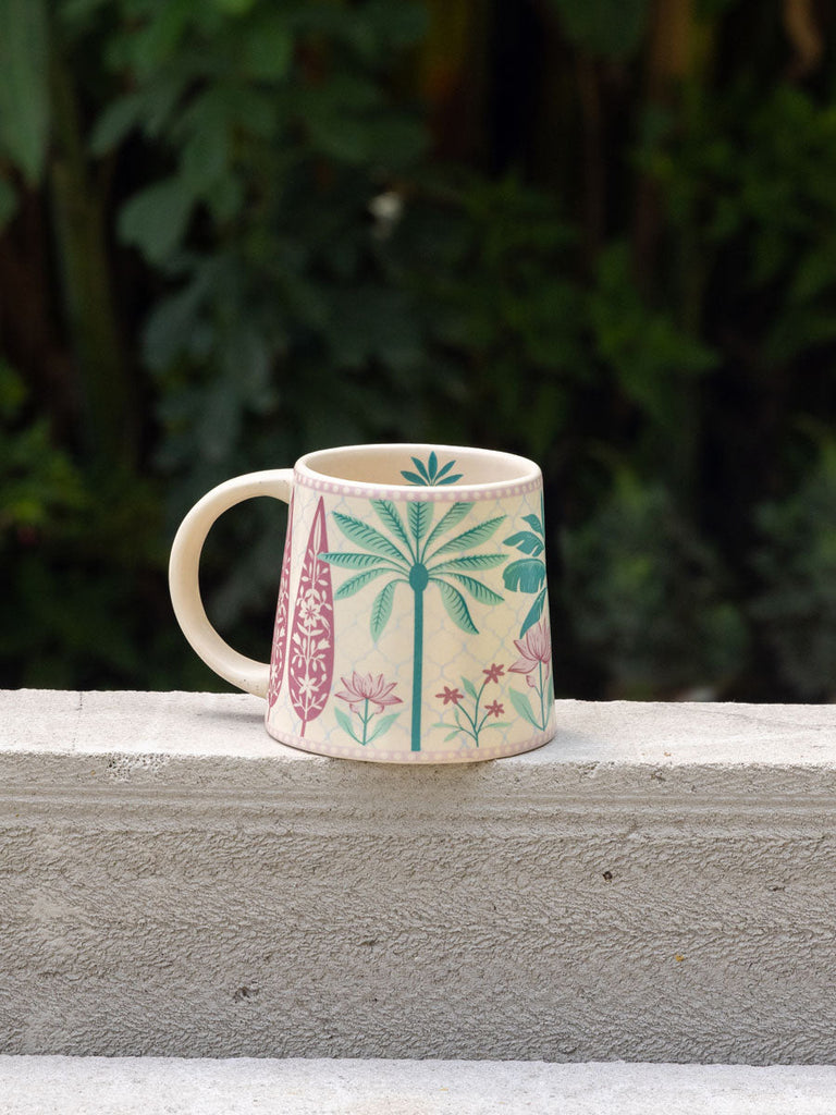 Sundarbans Ceramic Coffee Mug - Pinklay