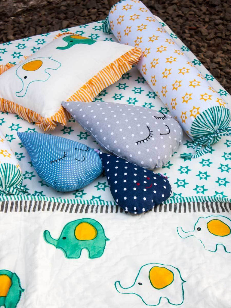 Appu Organic Cotton Infant Pillow Kids Fitted Sheet