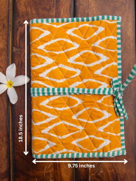 Yellow Ikat Jewelley Pouch - Pinklay