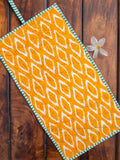 Yellow Ikat Foldable Jewellery Pouch - Pinklay