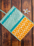 Yellow Ikat Foldable Jewellery Pouch - Pinklay